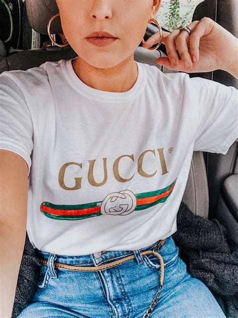 gucci t shirt outfit|Gucci summer dresses.